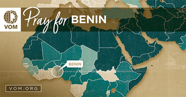 Map of Benin's location