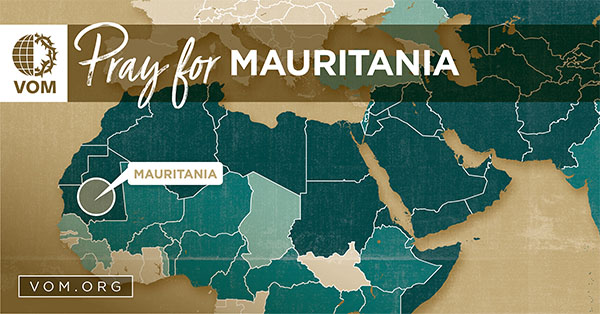 Map of Mauritania's location