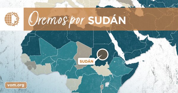 Map of Sudán's location